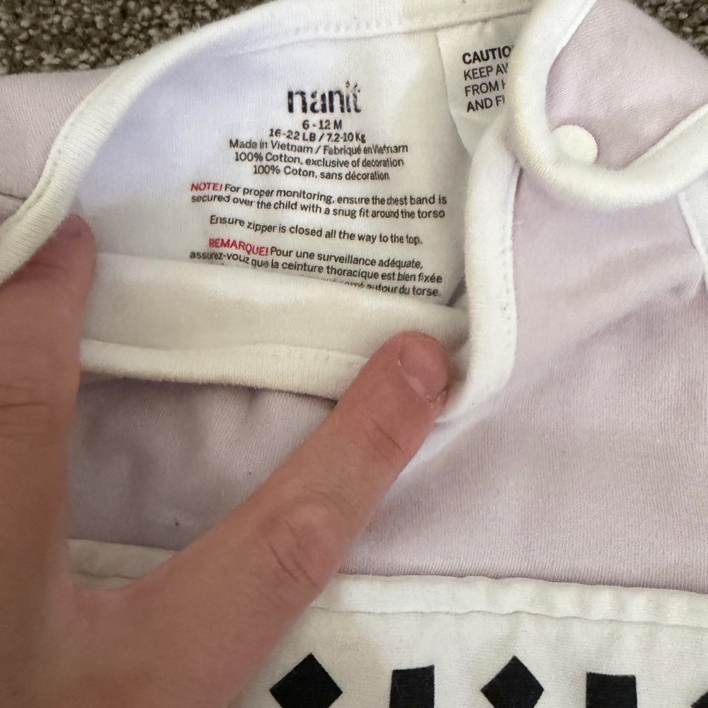 Nanit Purple Baby Sleep Sack
